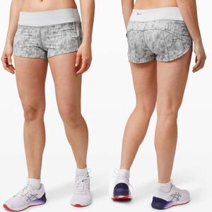 Lululemon Speed Up Short *2.5" City Breeze Alpine White Multi / Alpine White 10